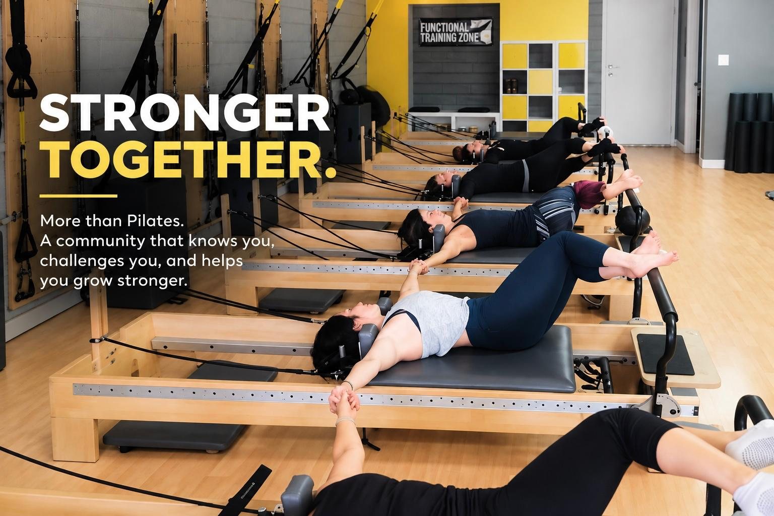 Stronger together — a Daily Breath Pilates reformer class